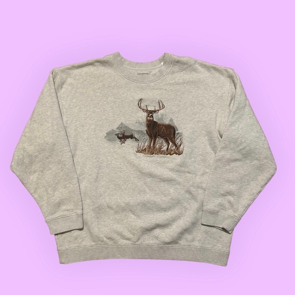 Other - Embroidered Deer Crewneck
